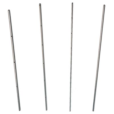 BIR015 Post RVS 4 gaten 295 x 6 mm (set 10)